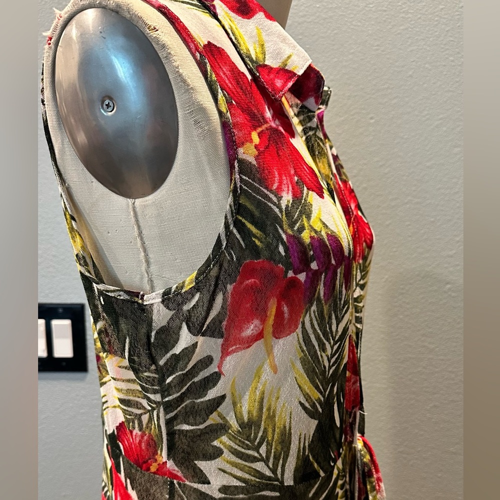 Ember Floral Sleeveless Maxi Cardigan - Picture 5 of 7
